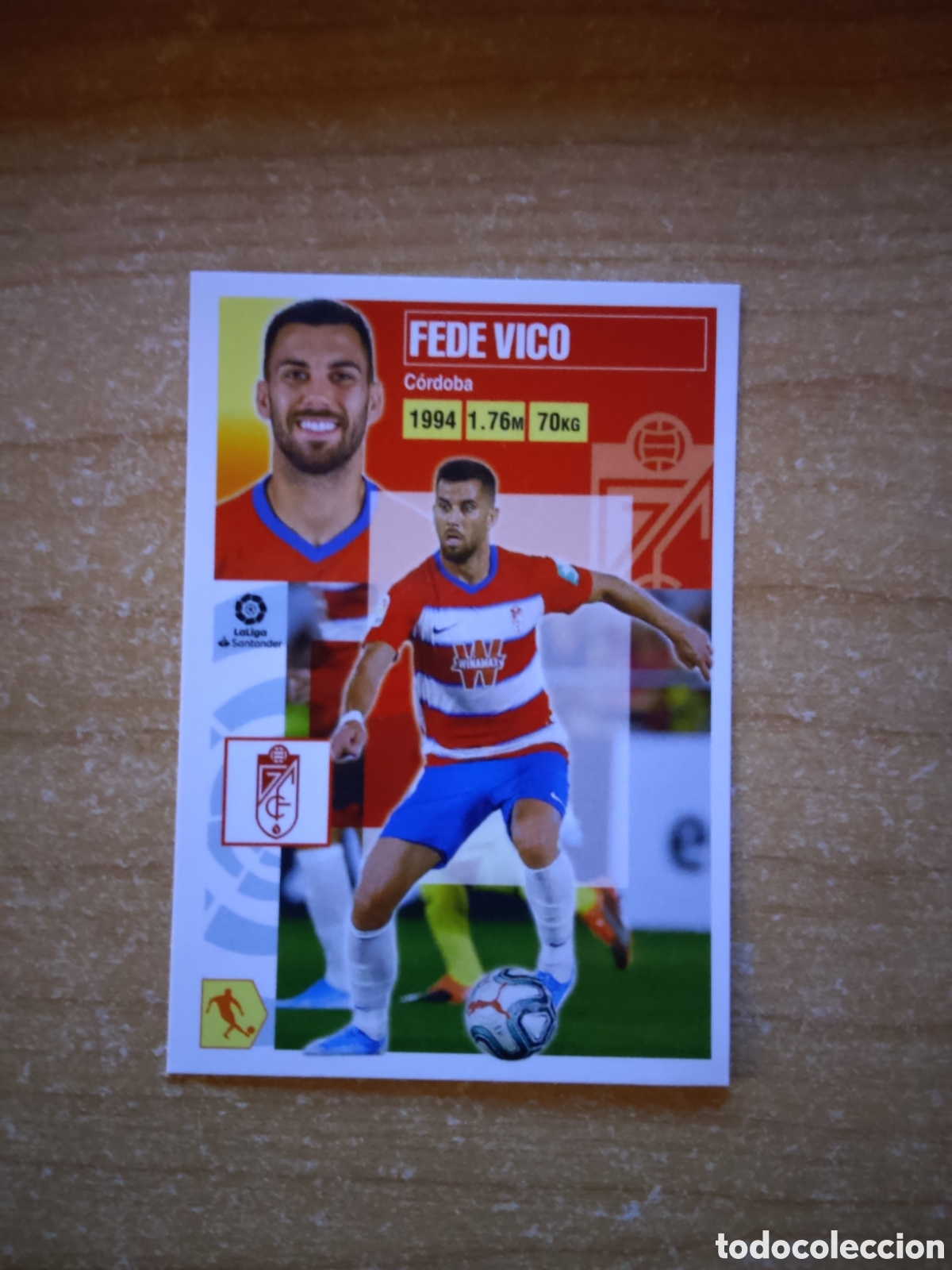 Cromos de f&uacute;tbol: 14 FEDE VICO GRANADA LIGA ESTE 2020 2021