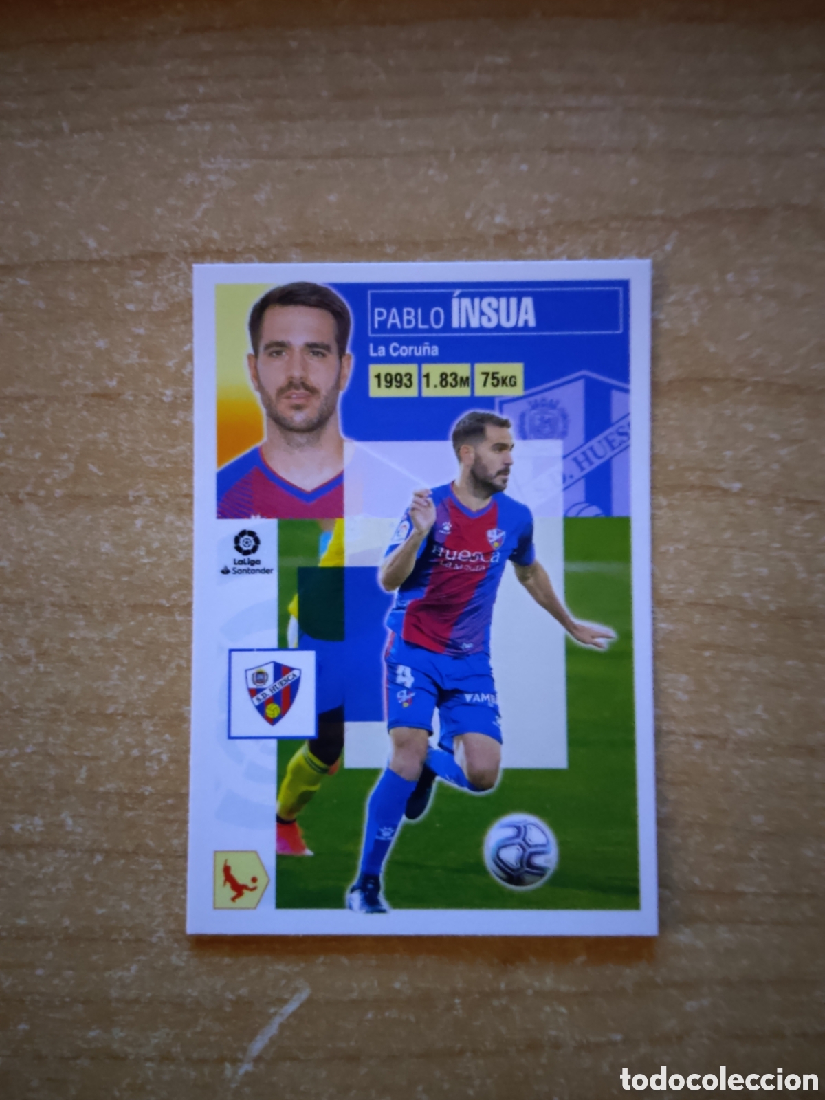 Cromos de f&uacute;tbol: 6 B INSUA HUESCA LIGA ESTE 2020 2021
