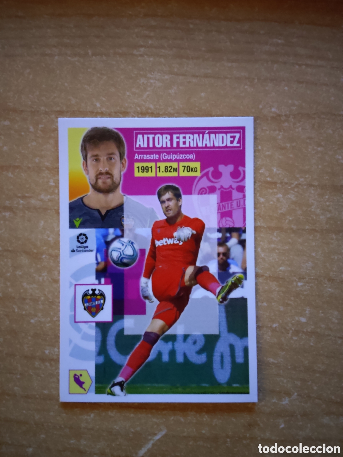 Cromos de f&uacute;tbol: 2 AITOR FERNANDEZ LEVANTE LIGA ESTE 2020 2021