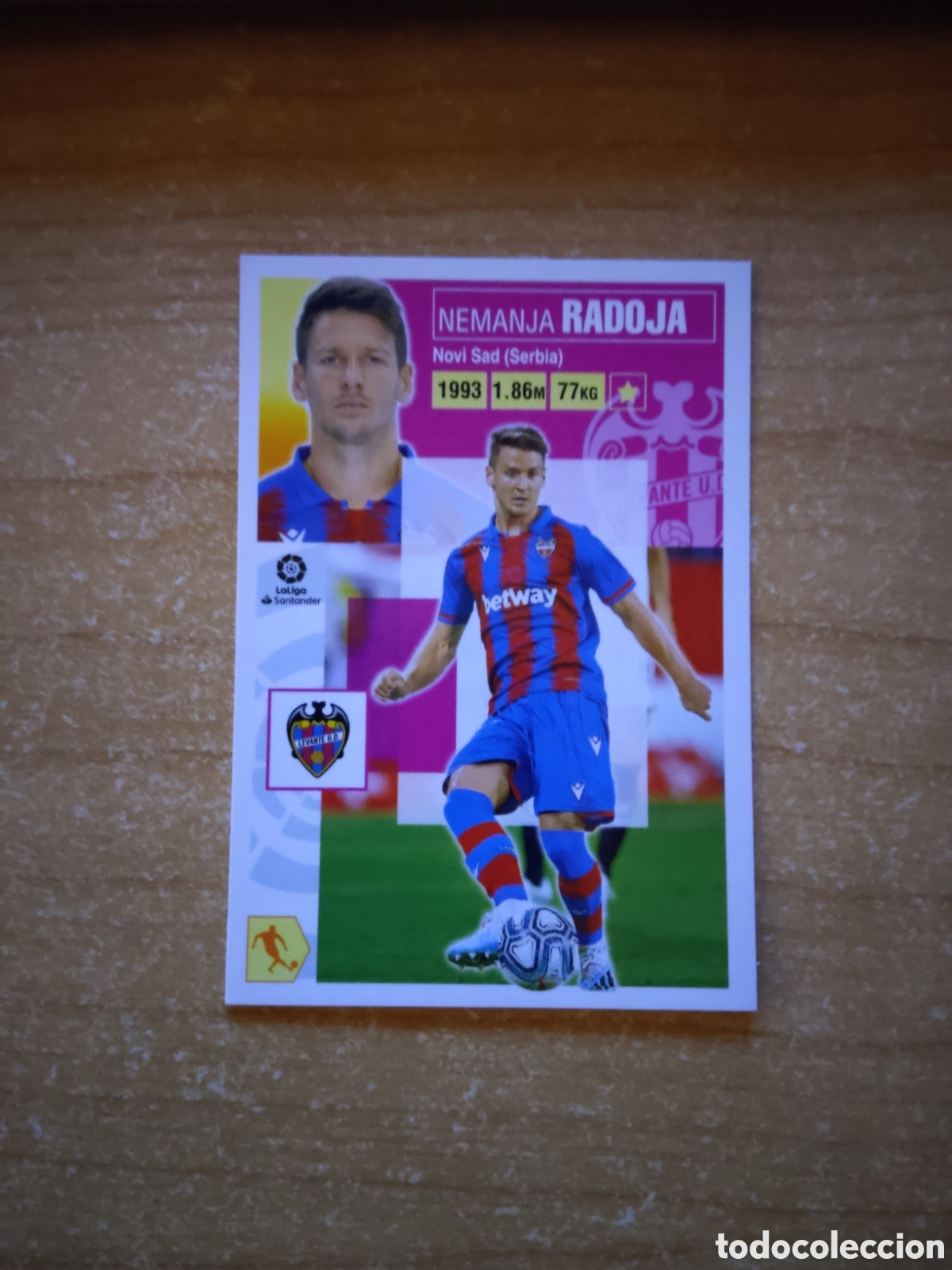 Cromos de f&uacute;tbol: 13 RADOJA LEVANTE LIGA ESTE 2020 2021