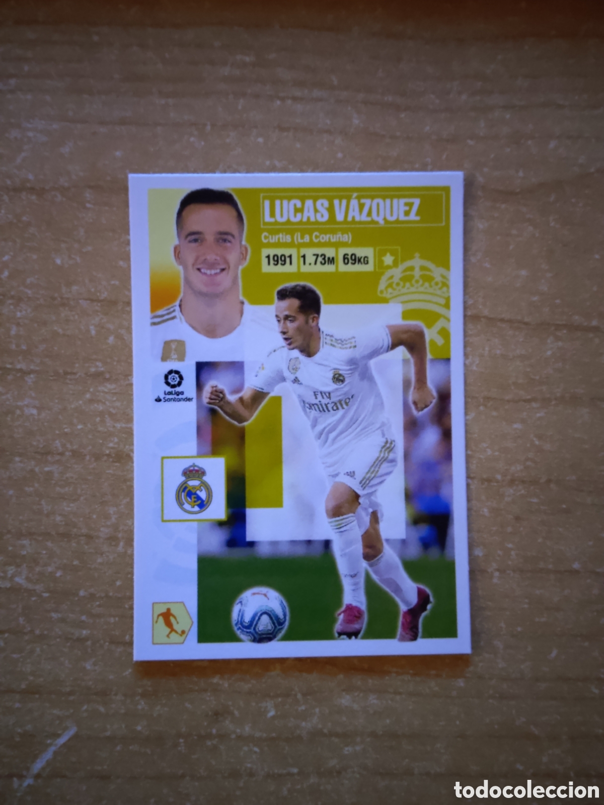 Cromos de f&uacute;tbol: 15 A LUCAS VAZQUEZ REAL MADRID LIGA ESTE 2020 2021