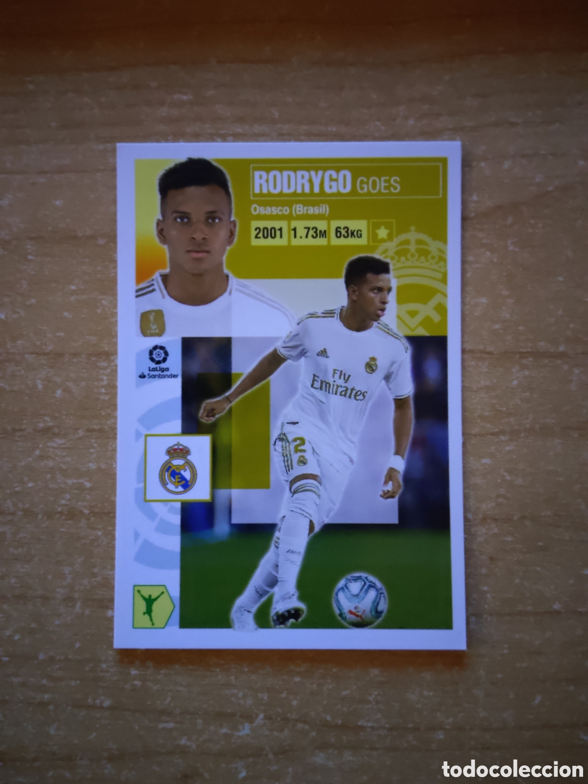 Cromos de f&uacute;tbol: 17 B RODRYGO REAL MADRID LIGA ESTE 2020 2021
