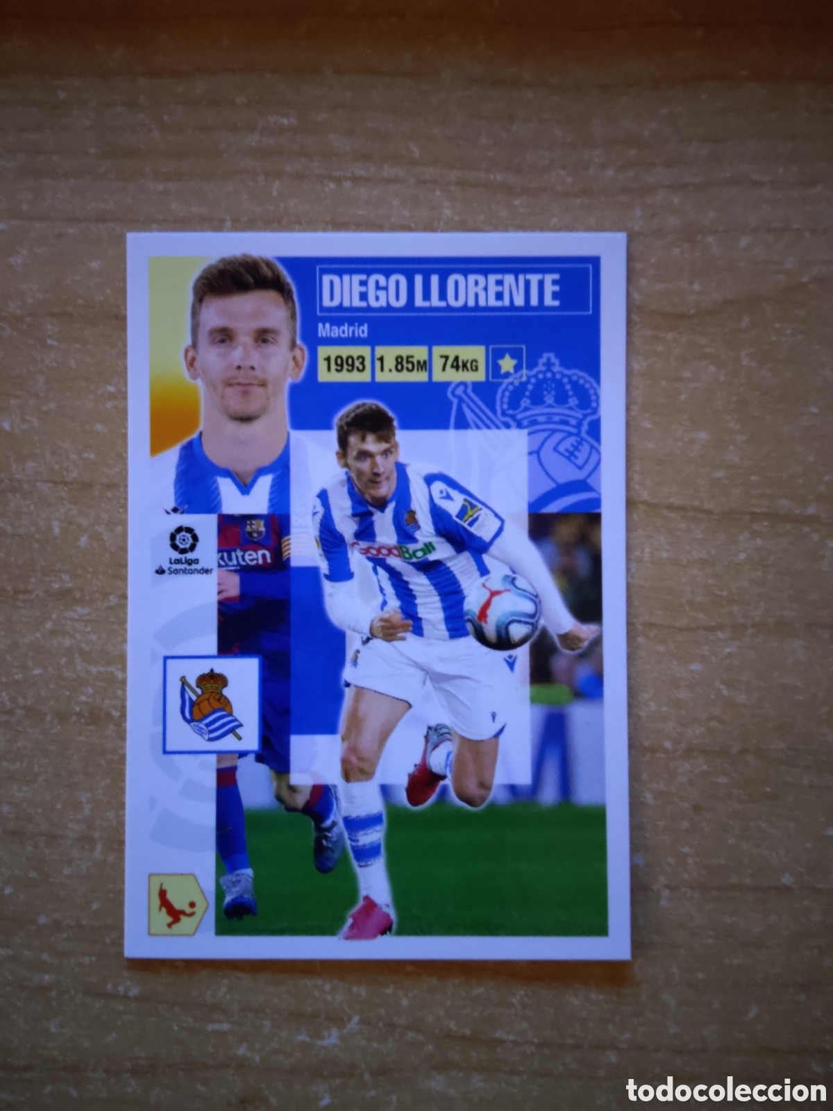 Cromos de f&uacute;tbol: 6 A DIEGO LLORENTE REAL SOCIEDAD LIGA ESTE 2020 2021