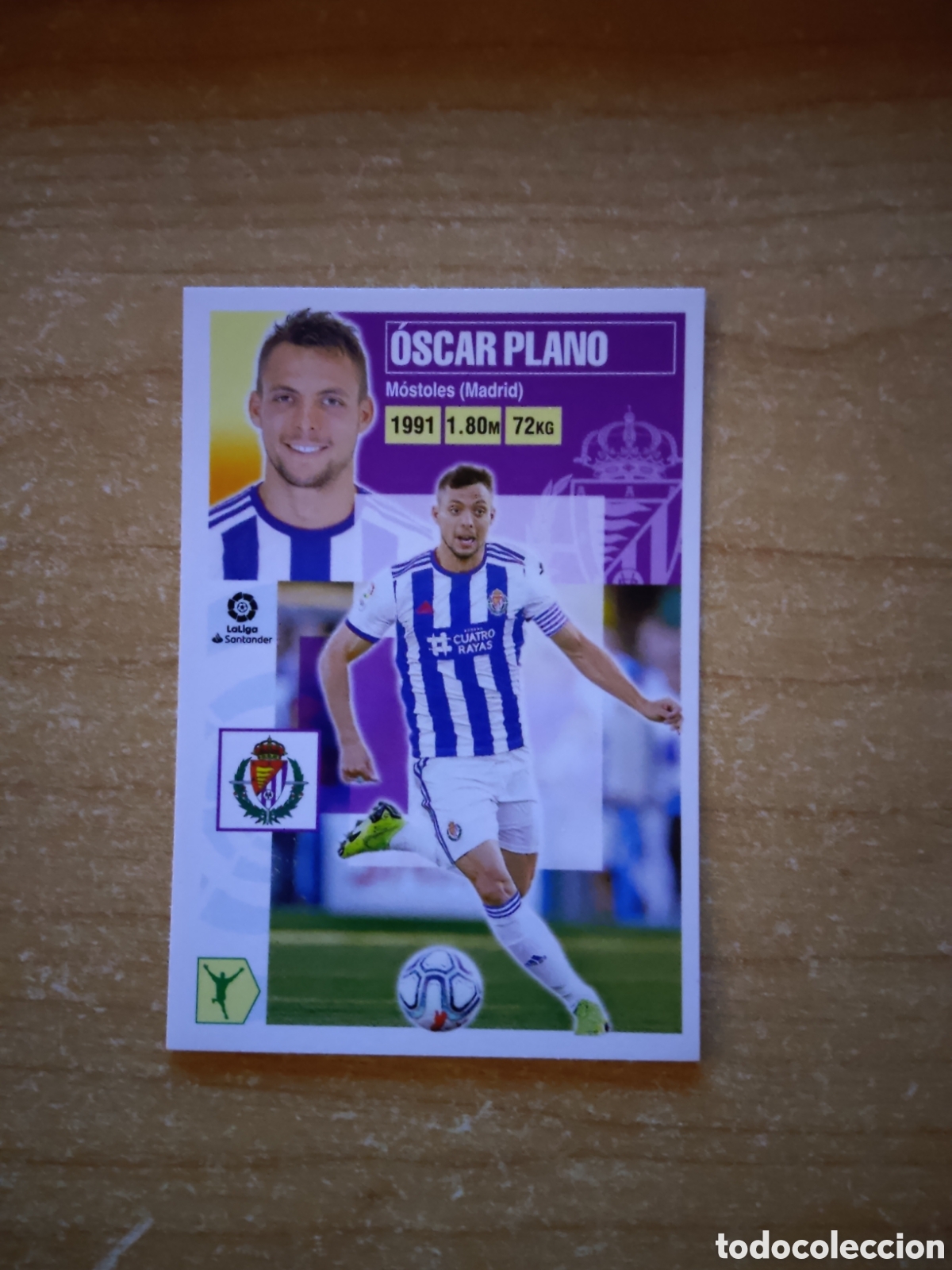 Cromos de f&uacute;tbol: 15 OSCAR PLANO REAL VALLADOLID LIGA ESTE 2020 2021