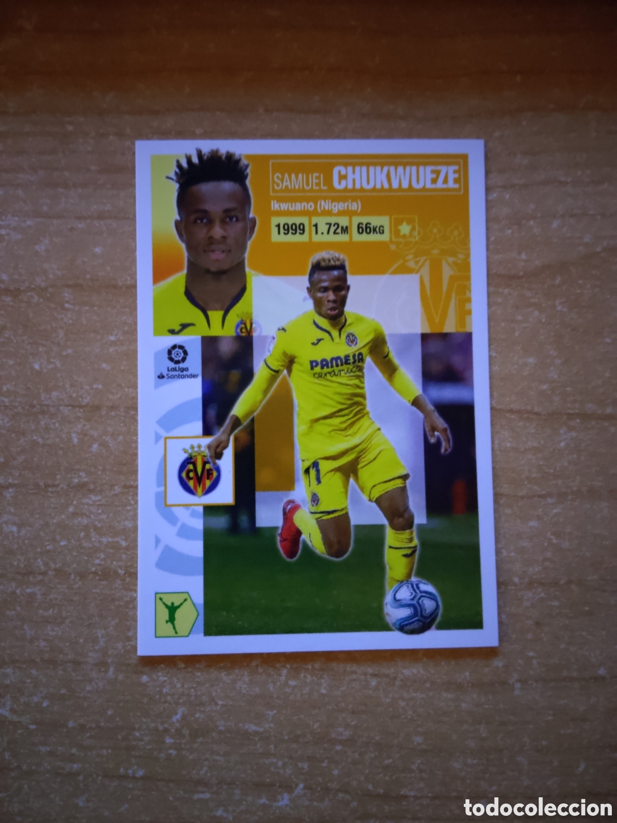 Cromos de f&uacute;tbol: 16 CHUKWUEZE VILLARREAL LIGA ESTE 2020 2021