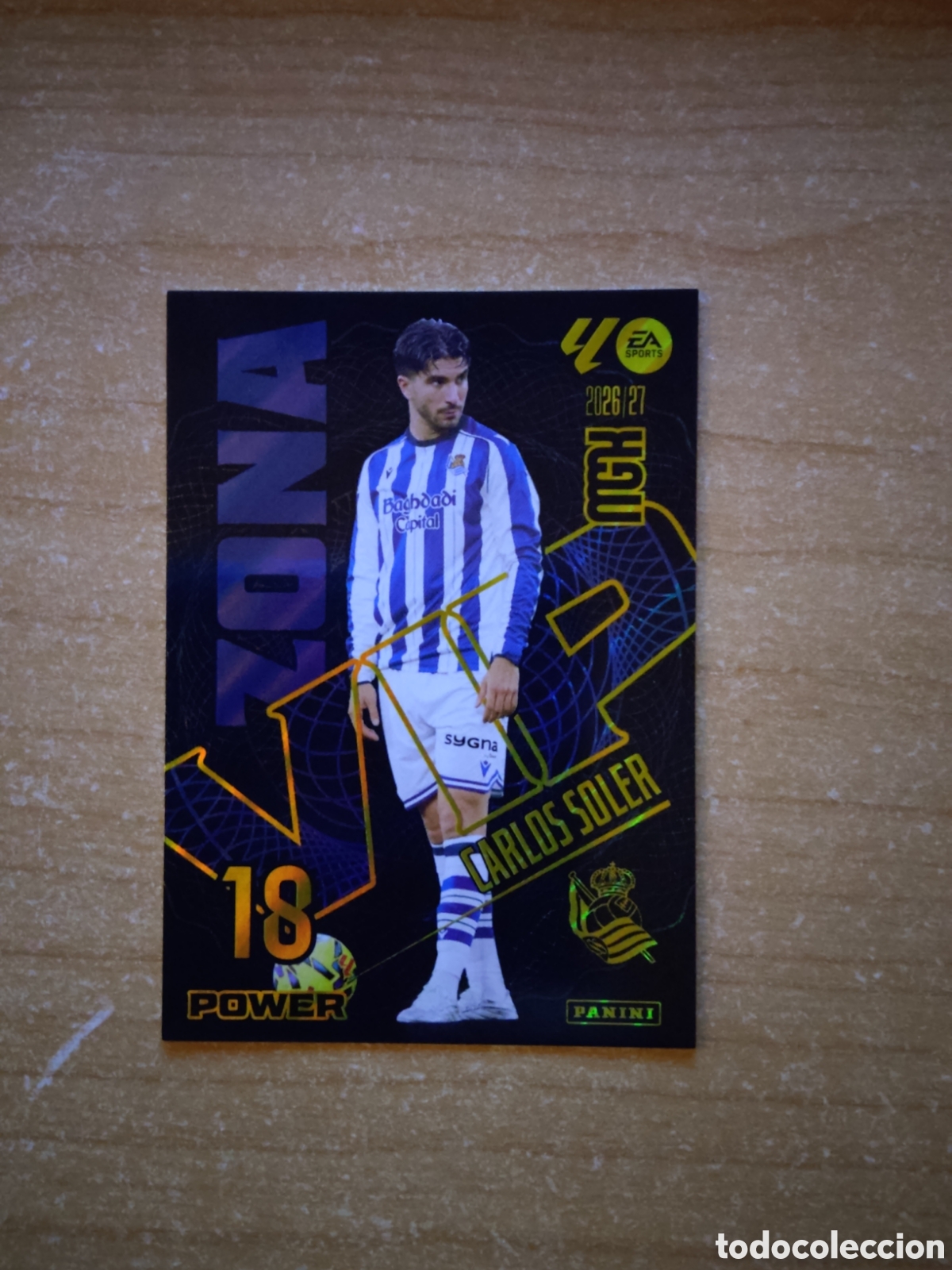 Cromos de f&uacute;tbol: 390 CARLOS SOLER ZONA VIP POWER REAL SOCIEDAD MEGACRACKS 2026 2027