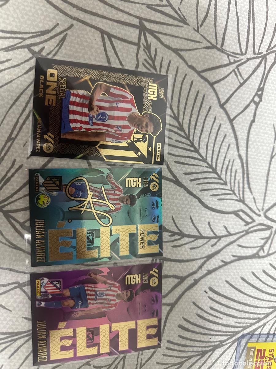 Cromos de f&uacute;tbol: Julian alvarez special black y Elite mgk 2026