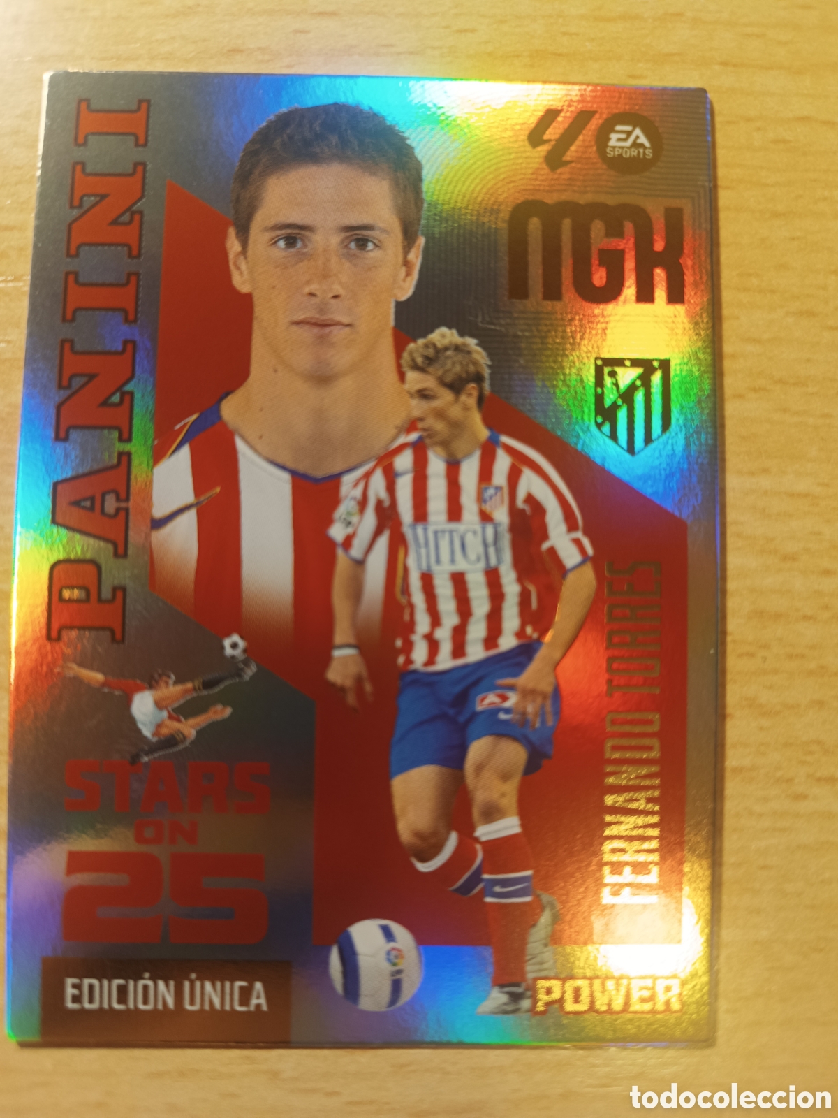 Cromos de f&uacute;tbol: FERNANDO TORRES ATL&Eacute;TICO DE MADRID STARS ON 25 POWER MEGACRACKS EDICI&Oacute;N UNICA 2026 2027 PANINI 26 27