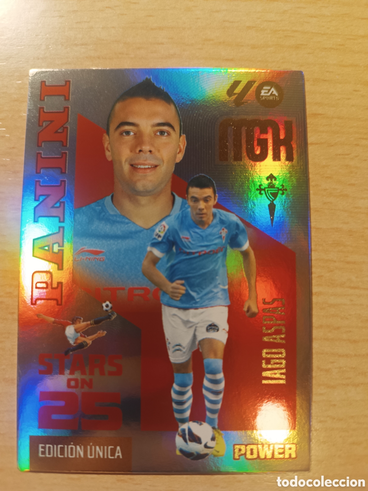 Cromos de f&uacute;tbol: IAGO ASPAS CELTA DE VIGO STARS ON 25 POWER MEGACRACKS EDICI&Oacute;N UNICA 2026 2027 PANINI 26 27
