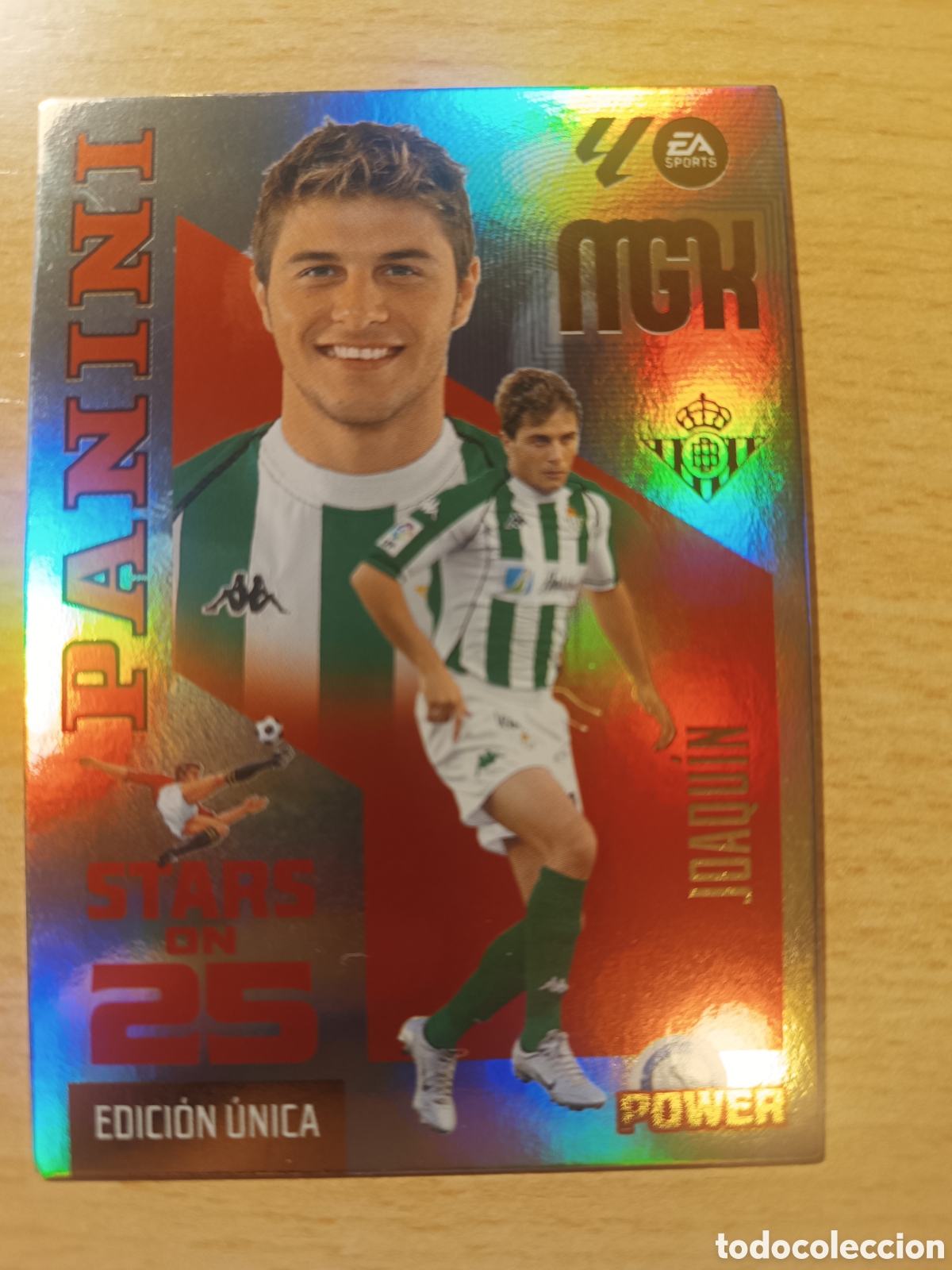 Cromos de f&uacute;tbol: JOAQU&Iacute;N BETIS STARS ON 25 POWER MEGACRACKS EDICI&Oacute;N UNICA 2026 2027 PANINI 26 27