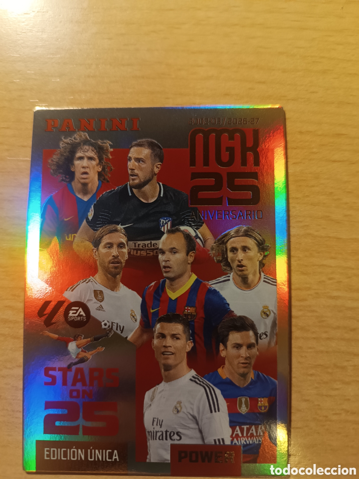Cromos de f&uacute;tbol: 425 P 425P MESSI CRISTIANO RONALDO MODRIC STARS ON 25 POWER MEGACRACKS EDICI&Oacute;N UNICA 2026 2027 26 27