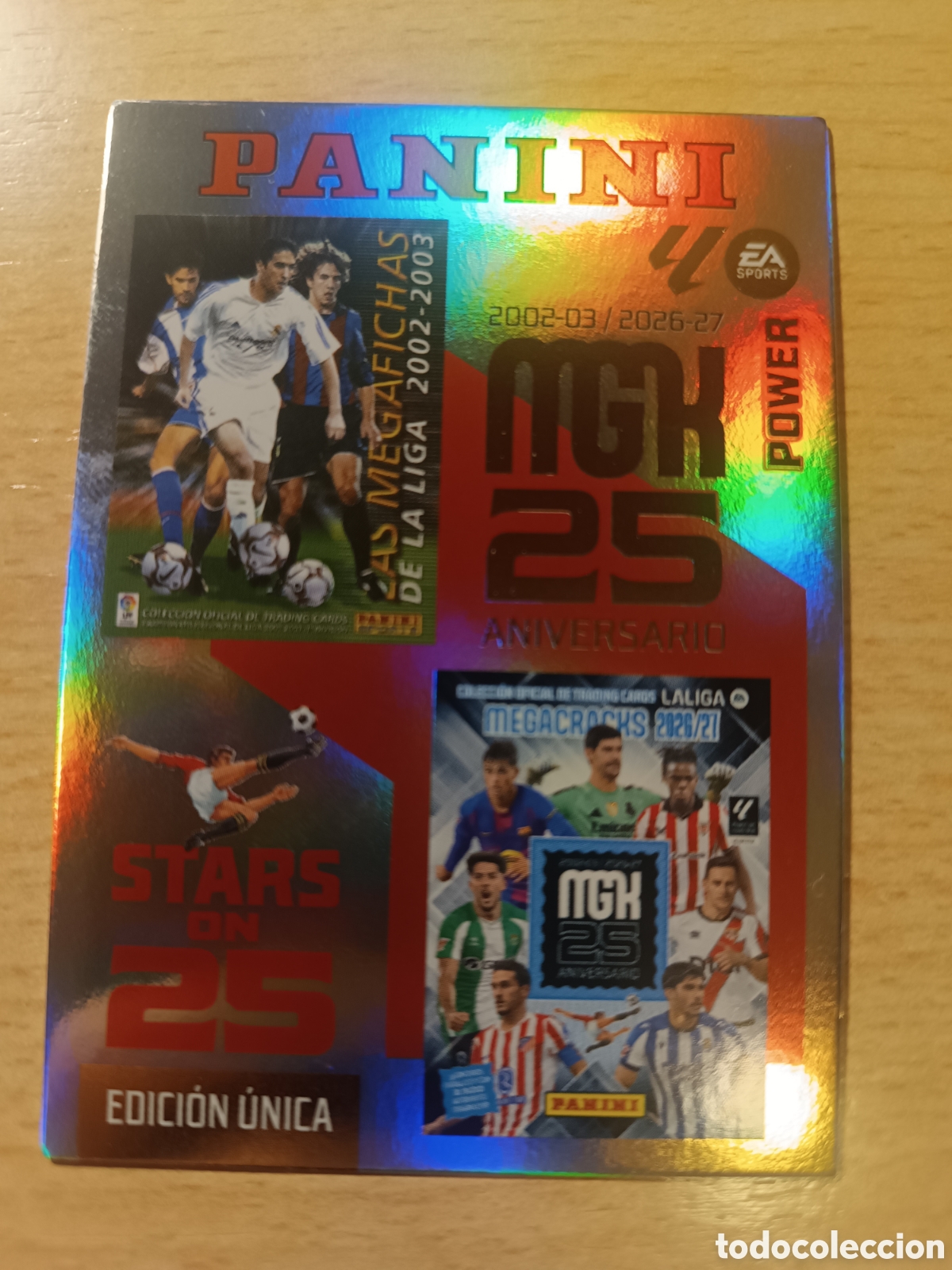 Cromos de f&uacute;tbol: 424 P 424P PORTADAS 2002 2026 ALBUMES STARS ON 25 POWER MEGACRACKS EDICI&Oacute;N UNICA 2026 2027 PANINI 26