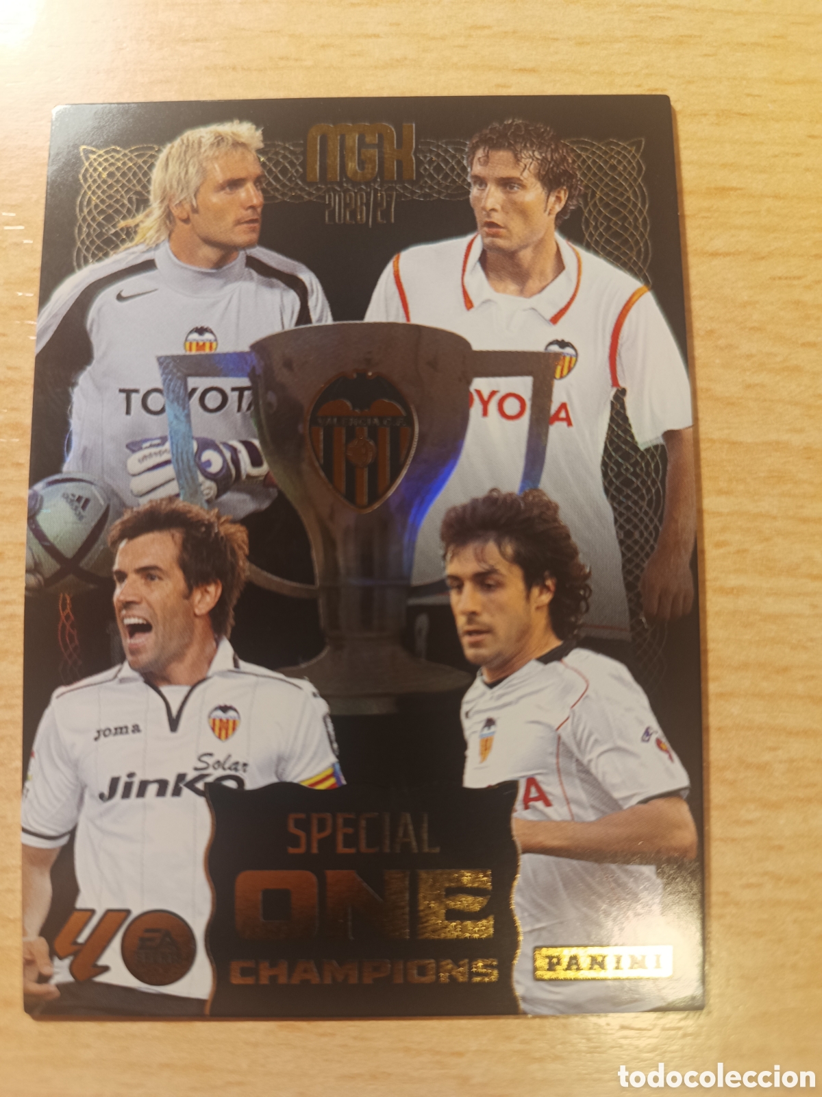 Cromos de f&uacute;tbol: VALENCIA ALBELDA CA&Ntilde;IZARES SPECIAL ONE CHAMPIONS BLACK MEGACRACKS 2026 2027 26 27