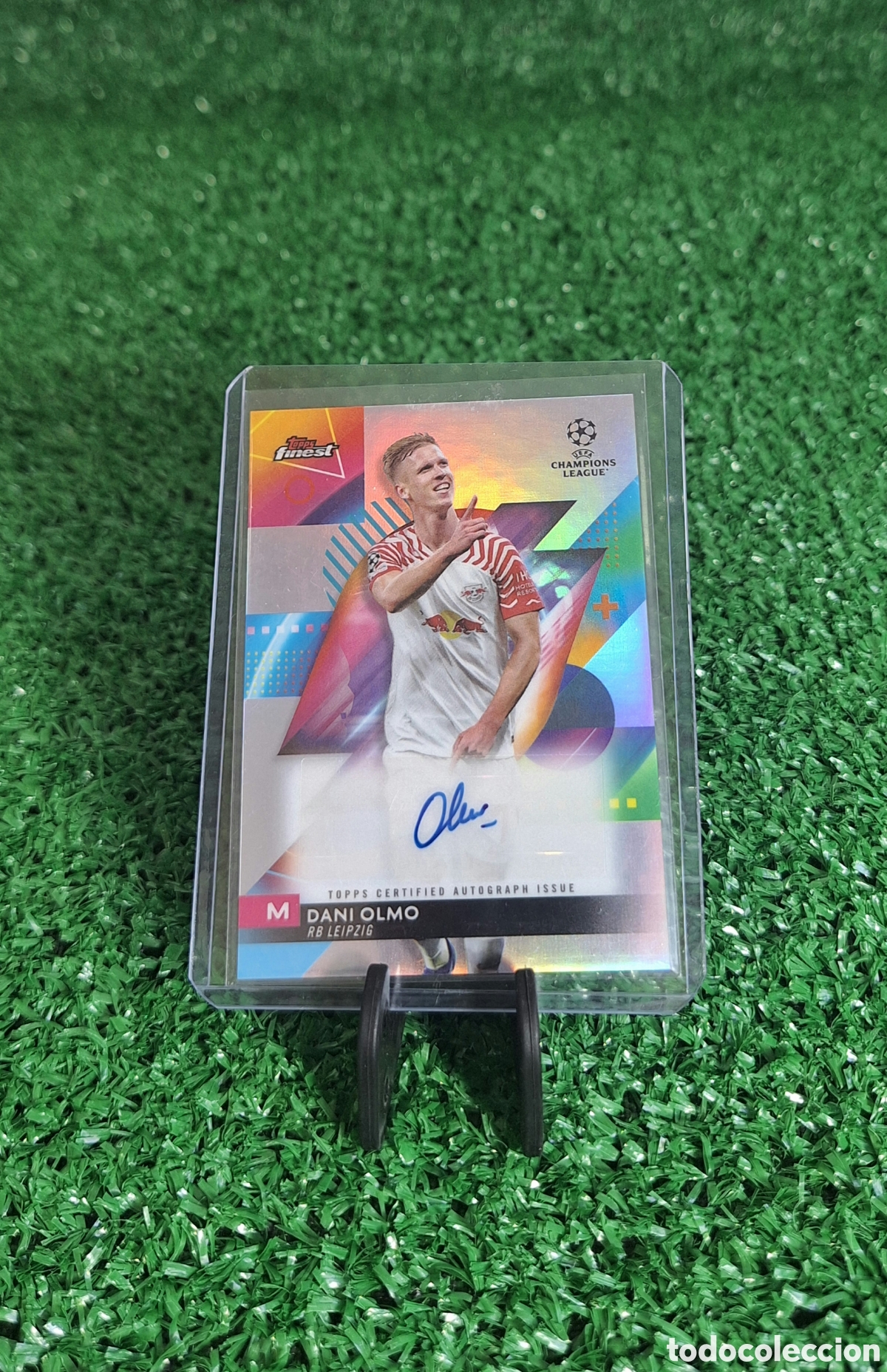 Cromos de f&uacute;tbol: AUT&Oacute;GRAFO DANI OLMO TOPPS FINEST 2023