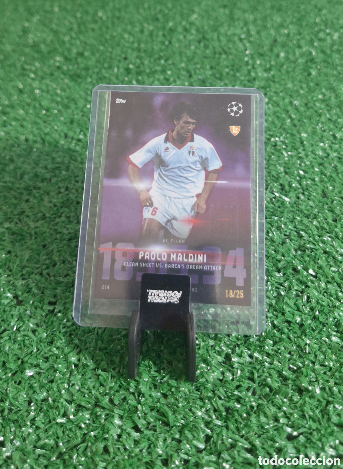 Cromos de f&uacute;tbol: PAOLO MALDINI 18/25 TOPPS
