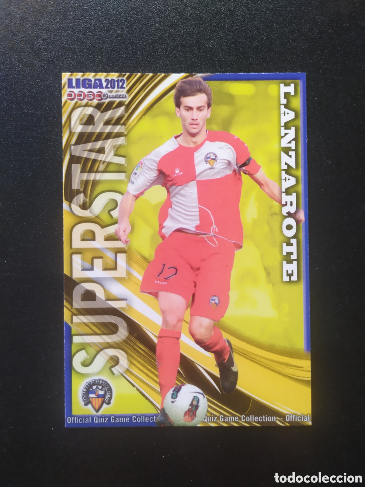 Cromos de f&uacute;tbol: Mundicromo fichas Liga 2011 2012 11 12 Manu Lanzarote superstar mate n&deg; 1109 Sabadell