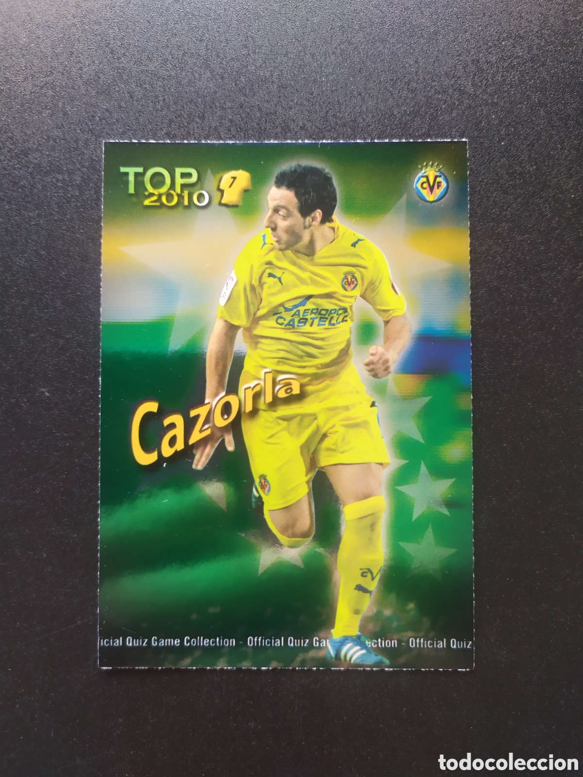 Cromos de f&uacute;tbol: Mundicromo fichas Liga 2009 2010 09 10 Cazorla top brillo verde n&deg; 599 Villarreal