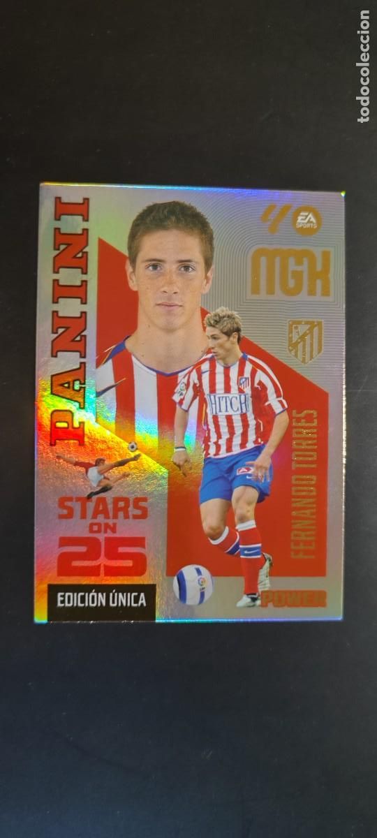 Cromos de f&uacute;tbol: MEGACRACKS 26/27 CARD POWER STARS ON 25 FERNANDO TORRES AT MADRID # 432P PANINI EDICION UNICA