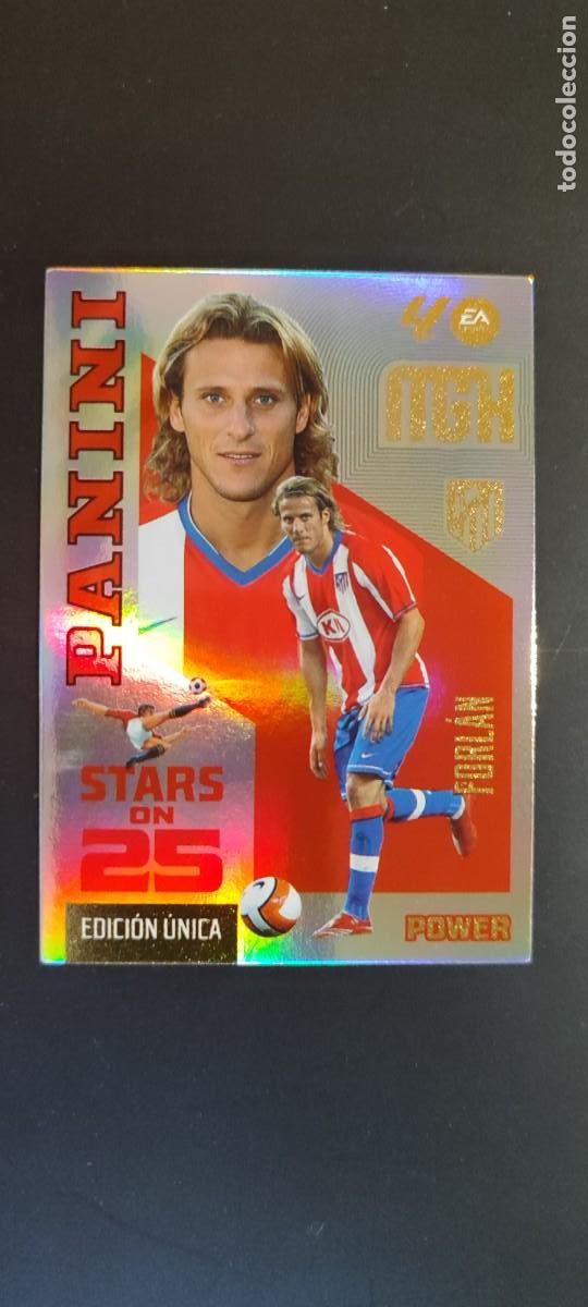 Figurine di Calcio: MEGACRACKS 26/27 CARD POWER STARS ON 25 FORLAN AT MADRID # 439P PANINI EDICION UNICA