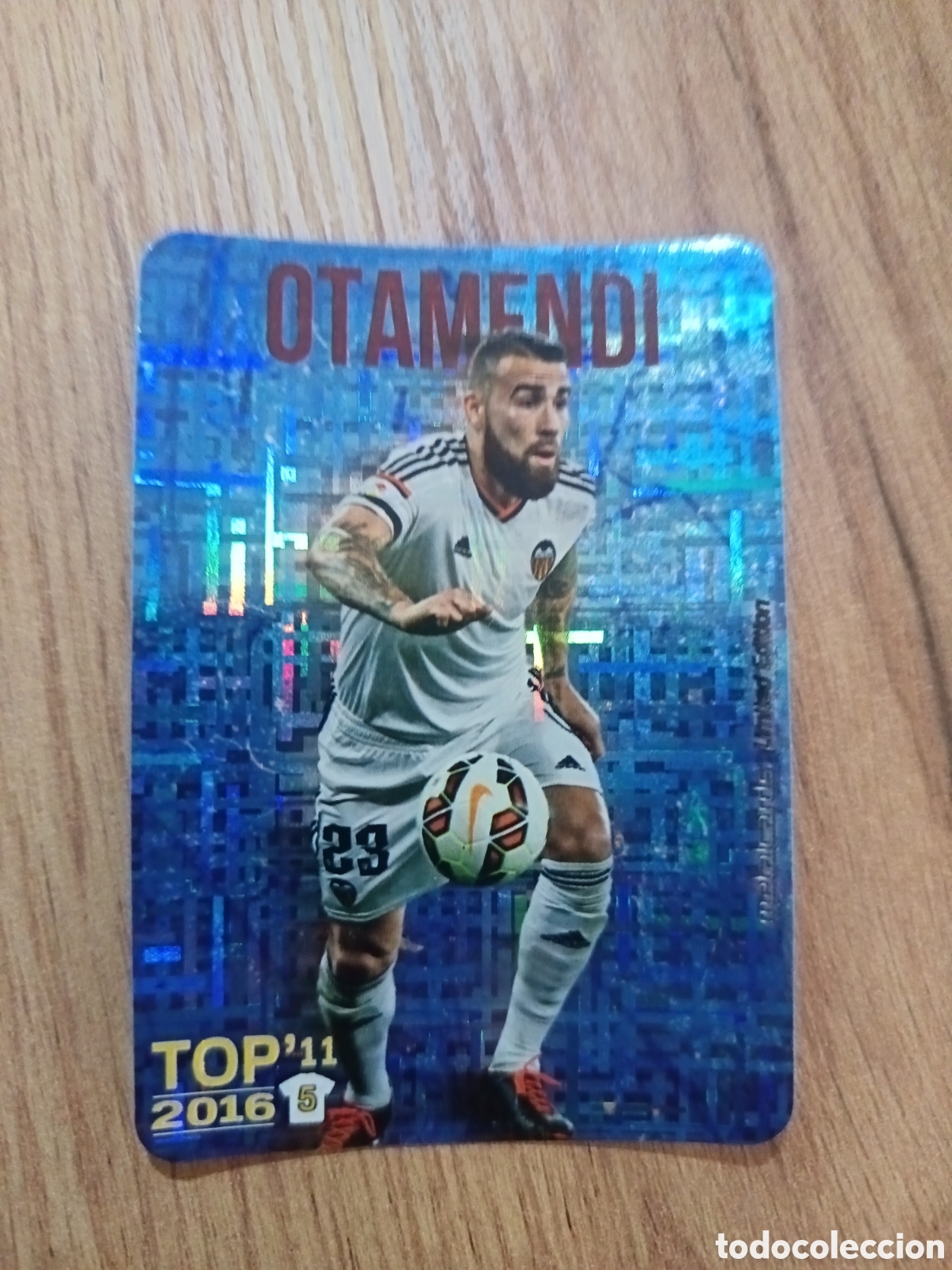 Cromos de f&uacute;tbol: Otamendi TOP 11 METALCARD LIMITED EDITION TETRIS- MUNDICROMO 2015 2016 LIGA 15 16 QUIZ
