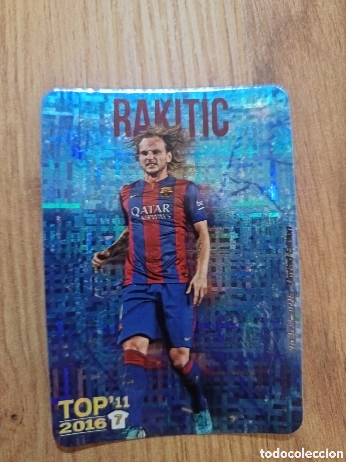 Cromos de f&uacute;tbol: Rakitic TOP 11 METALCARD LIMITED EDITION TETRIS- MUNDICROMO 2015 2016 LIGA 15 16 QUIZ