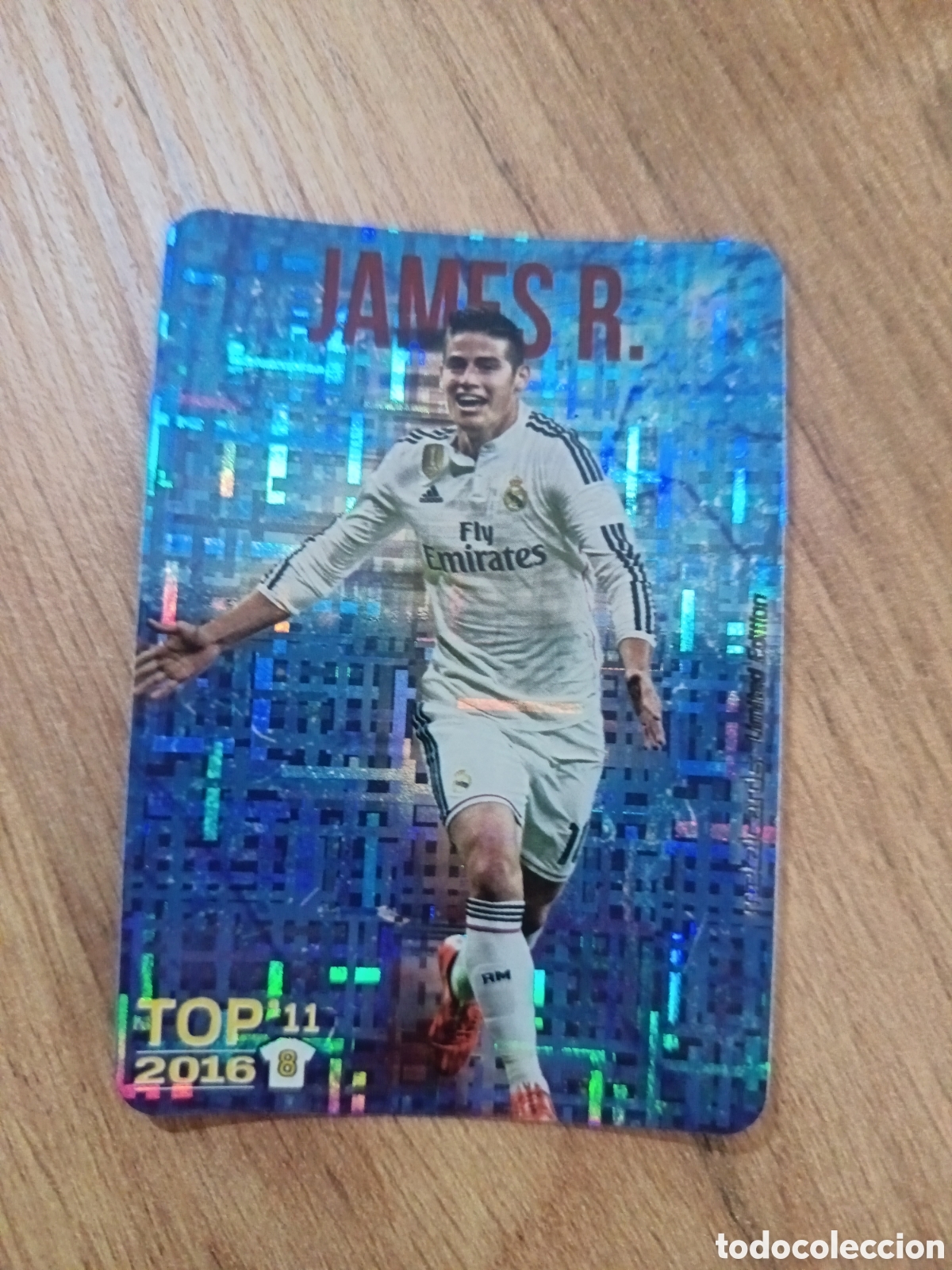 Cromos de f&uacute;tbol: James TOP 11 METALCARD LIMITED EDITION TETRIS- MUNDICROMO 2015 2016 LIGA 15 16 QUIZ