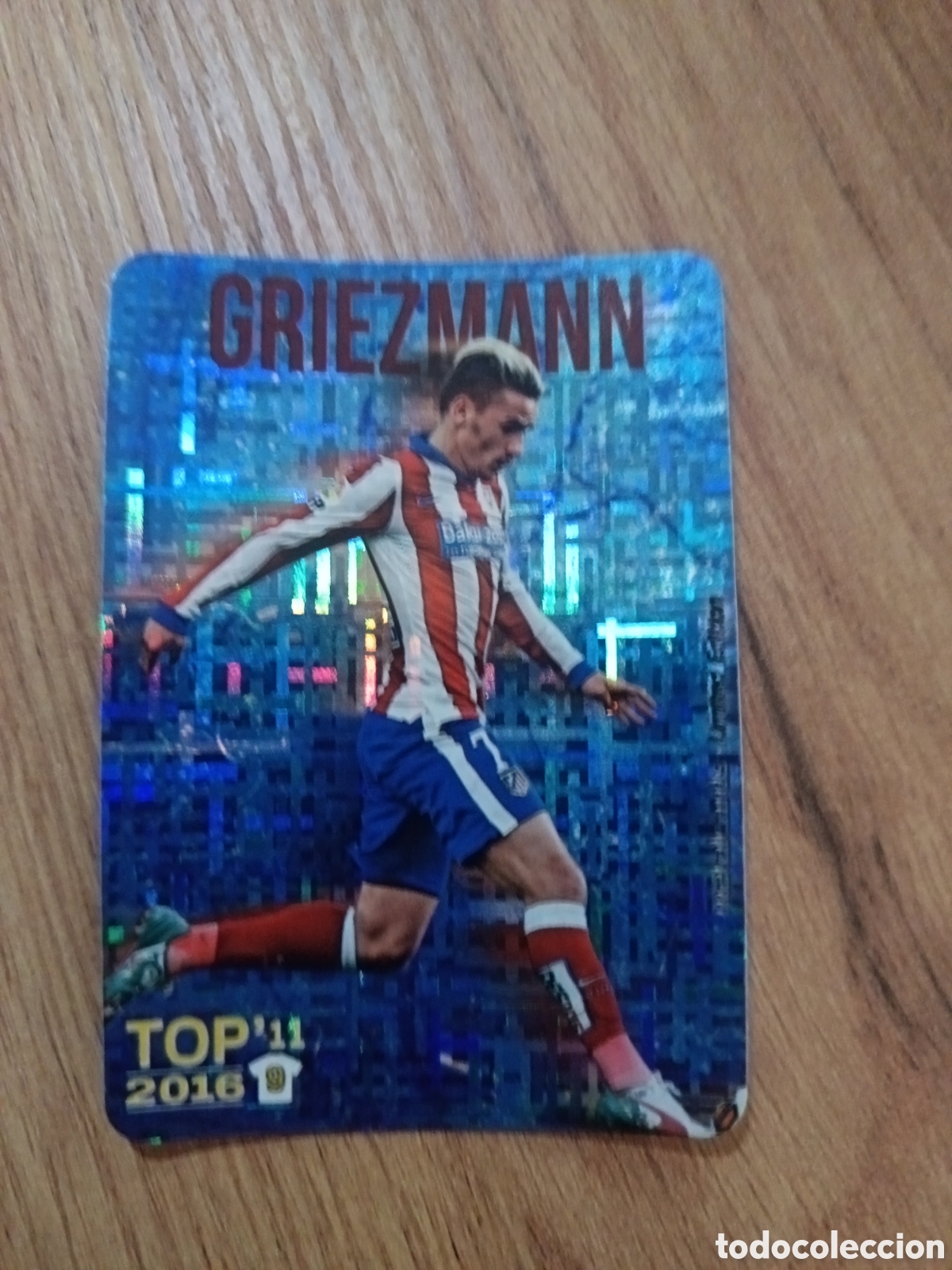 Cromos de f&uacute;tbol: Griezmann TOP 11 METALCARD LIMITED EDITION TETRIS- MUNDICROMO 2015 2016 LIGA 15 16 QUIZ