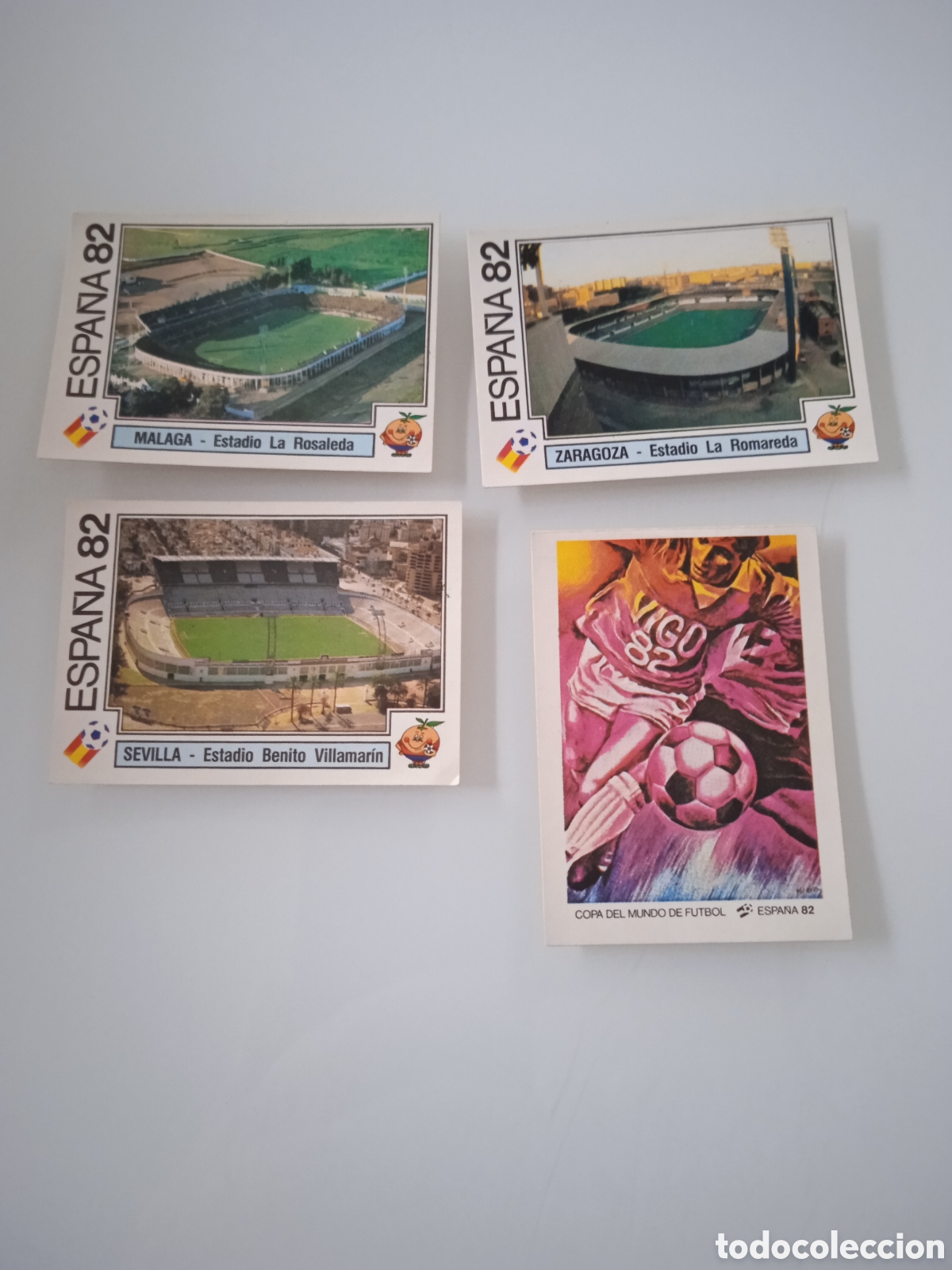 Cromos de f&uacute;tbol: Lote 4 cromos mundial 82 Panini