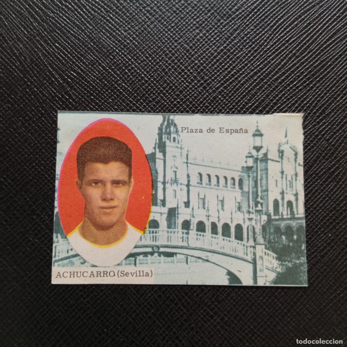 Cromos de f&uacute;tbol: ACHUCARRO SEVILLA FHER 1963 1964 CROMO FUTBOL 63 64 LIGA - DESPEGADO - A139 PG370