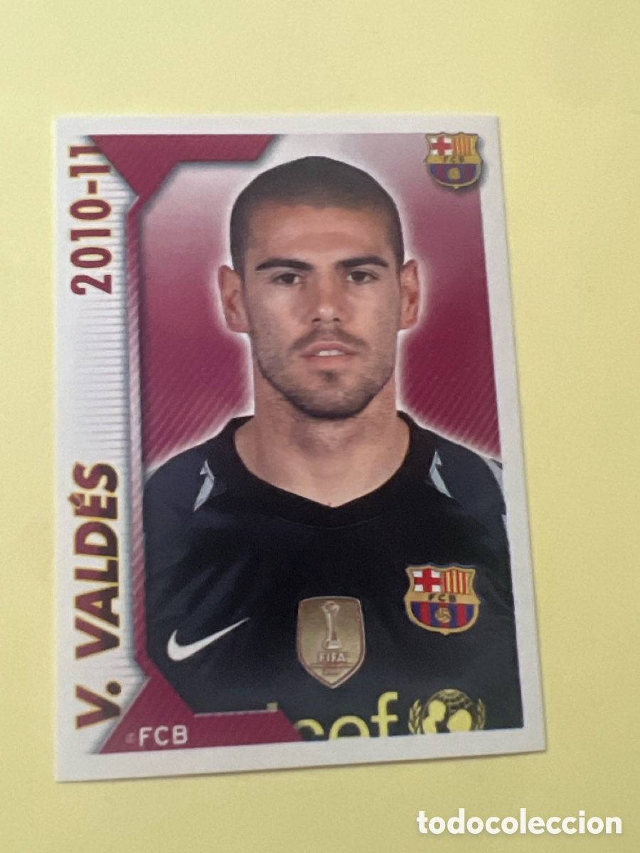 Cromos de f&uacute;tbol: C5608. CROMO ALBUM FC BARCELONA 2010 2011 PANINI 14 VICTOR VALDES - SIN PEGAR LIGA 10 11 BAR&Ccedil;A FCB