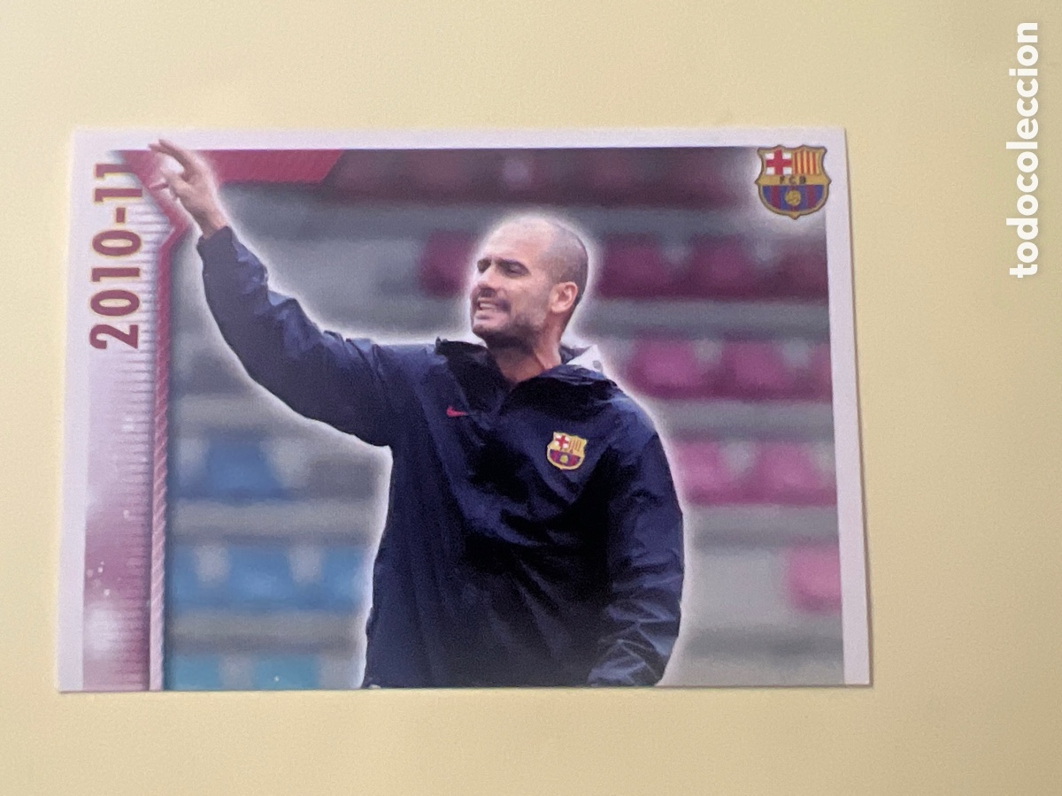 Cromos de f&uacute;tbol: CROMO ALBUM FC BARCELONA 2010 2011 PANINI 9 GUARDIOLA ENTRENADOR 1 - SIN PEGAR LIGA 10 11 BAR&Ccedil;A FCB