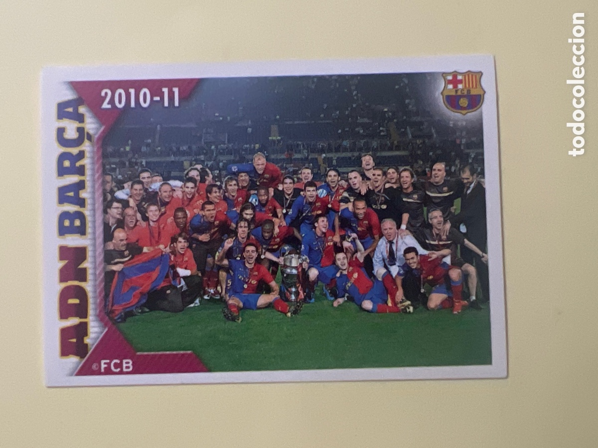 Cromos de f&uacute;tbol: CROMO ALBUM FC BARCELONA 2010 2011 PANINI 169 ADN PLANTILLA TITULOS - SIN PEGAR LIGA 10 11 BAR&Ccedil;A FC