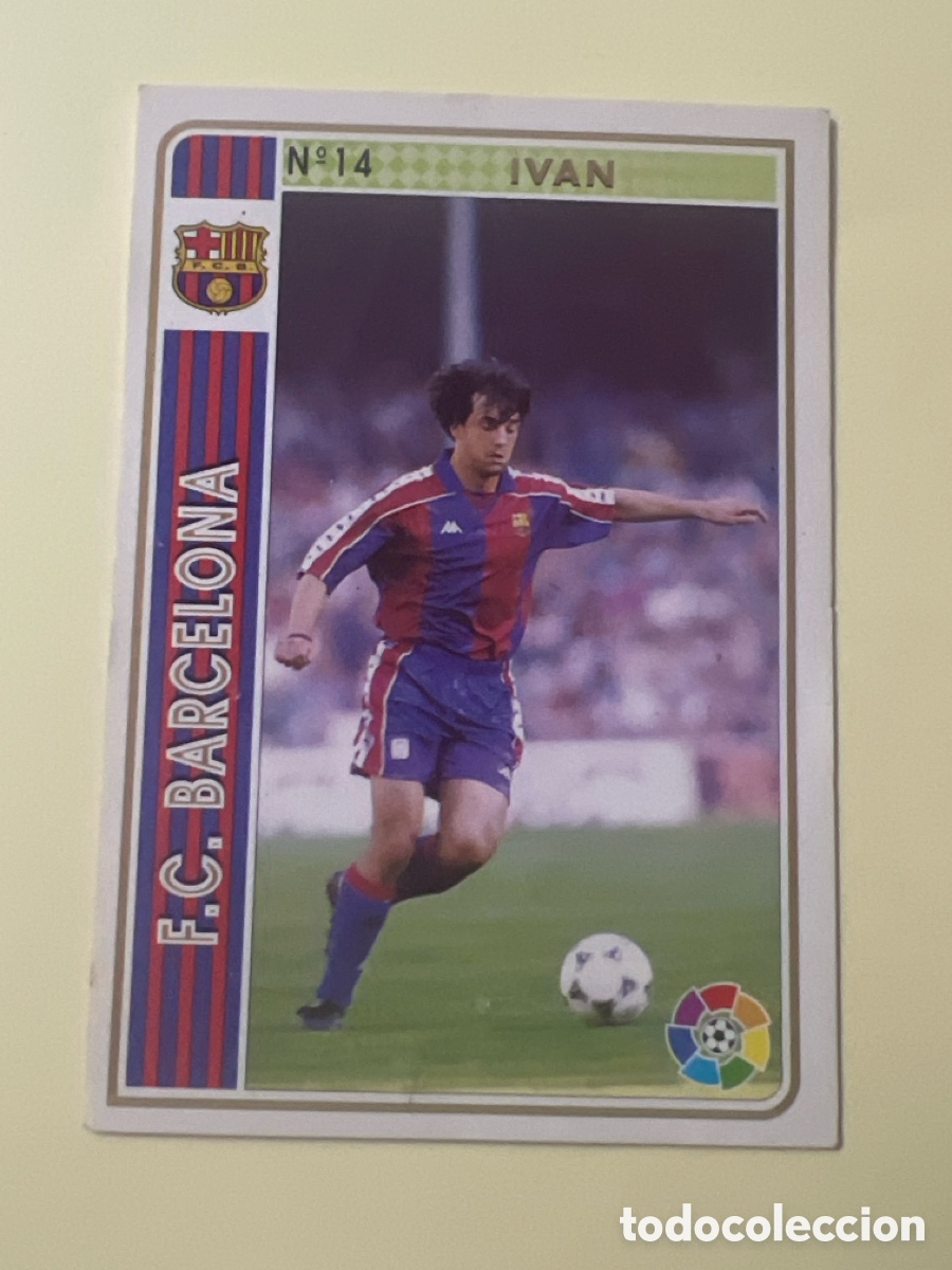 Cromos de f&uacute;tbol: C5615. CROMO CARD DE FUTBOL IVAN DEL F.C.BARCELONA N&ordm; 14 LIGA MUNDICROMO 1994-1995/94-95