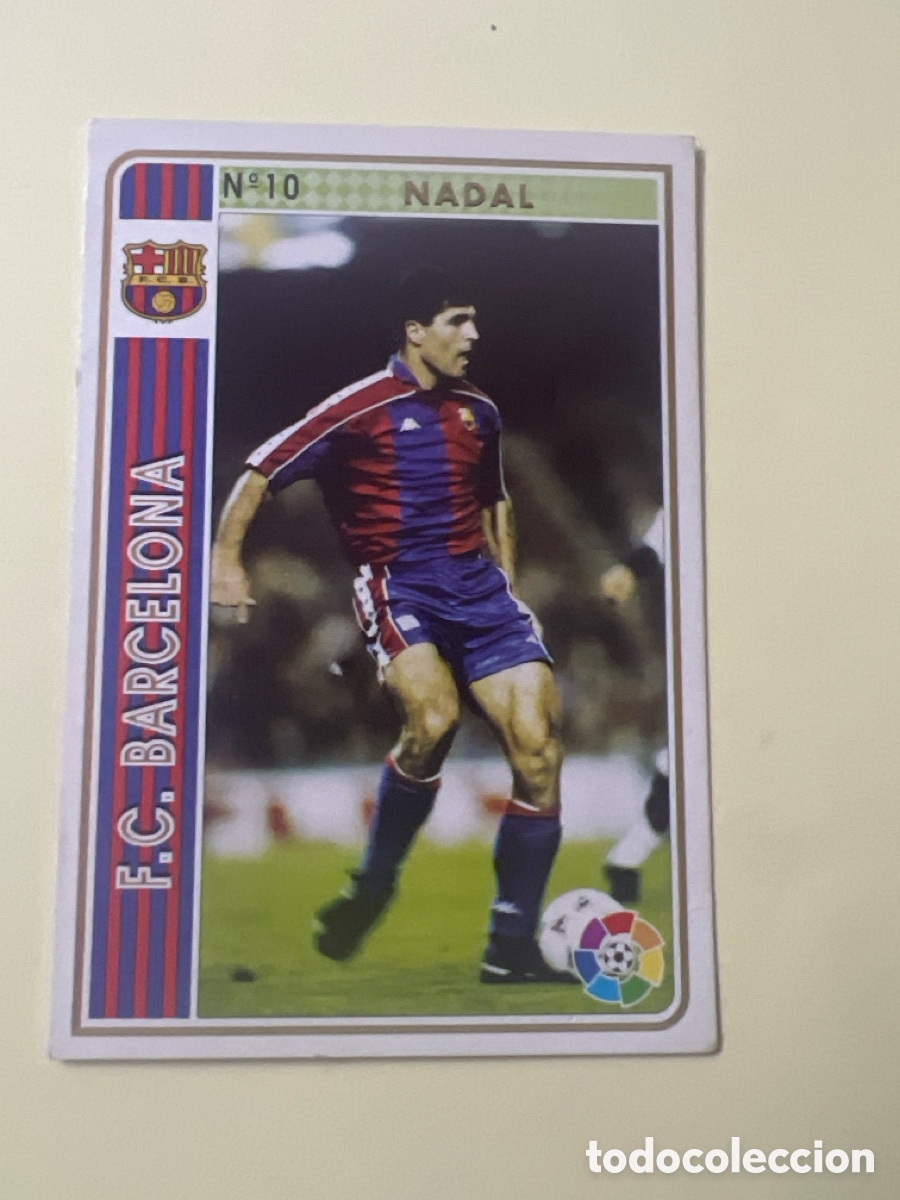 Cromos de f&uacute;tbol: C5619. F&Uacute;TBOL CROMO N&ordm; 10 Nadal F.C. BARCELONA MUNDICROMO 1994 1995