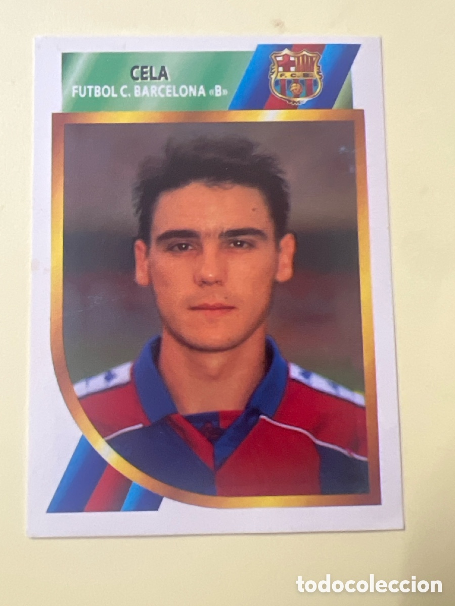 Cromos de f&uacute;tbol: CROMO DE FUTBOL CELA DEL F.C. BARCELONA B SIN PEGAR LIGA ESTE SEGUNDA DIVISION 1994-1995/94-95