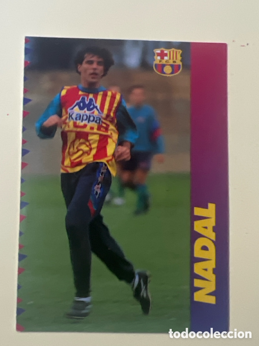 Cromos de f&uacute;tbol: C5617. NADAL 102 PANINI BARCELONA SUPER BARCA 1996 1997 CROMO FUTBOL LIGA 96 97
