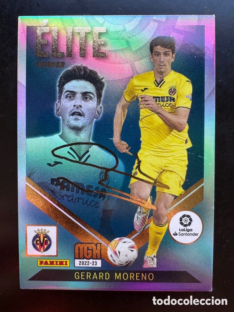 Cromos de f&uacute;tbol: Gerard Moreno P5 Elite Power Villarreal Megacracks 2022/23