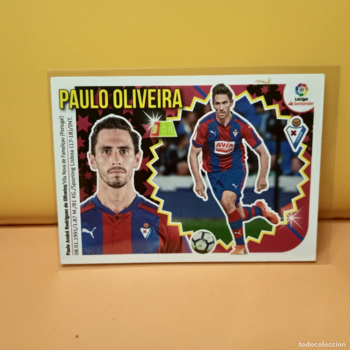 Cromos de f&uacute;tbol: EDICIONES ESTE 2018 2019 18 19 S.D EIBAR PAULO OLIVEIRA 6