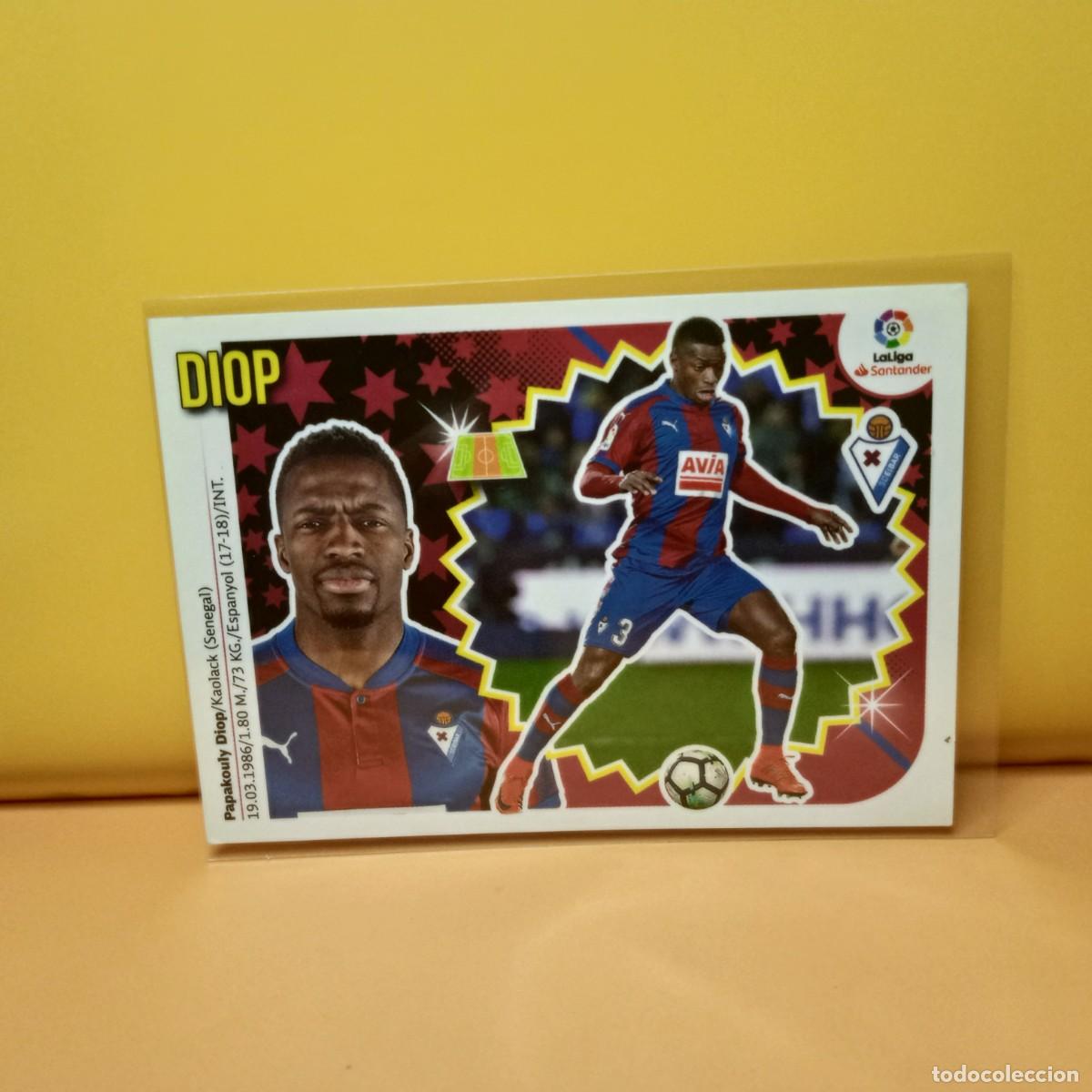 Cromos de f&uacute;tbol: EDICIONES ESTE 2018 2019 18 19 S.D EIBAR DIOP 9
