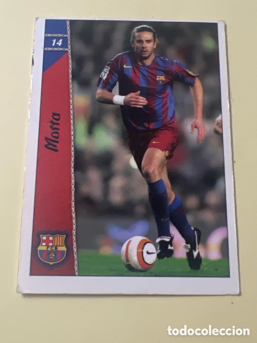Cromos de f&uacute;tbol: C5624. motta, barcelona, n&ordm; 14, las fichas de la liga 2006 2007 mundicromo 06 07