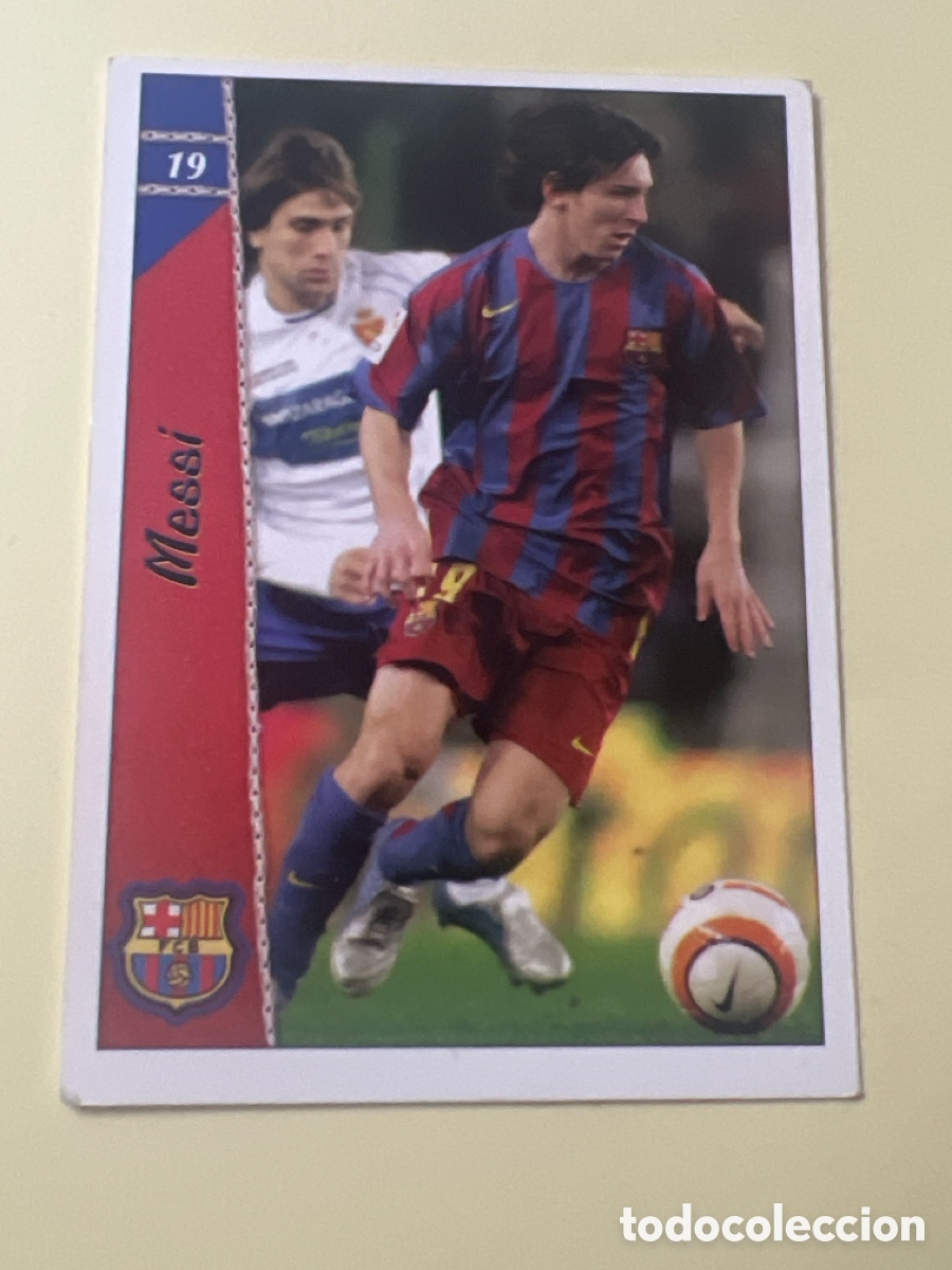 Cromos de f&uacute;tbol: C5625. LEO MESSI - BARCELONA - LAS FICHAS LIGA 2006-2007 MUNDICROMO N&ordm; 19