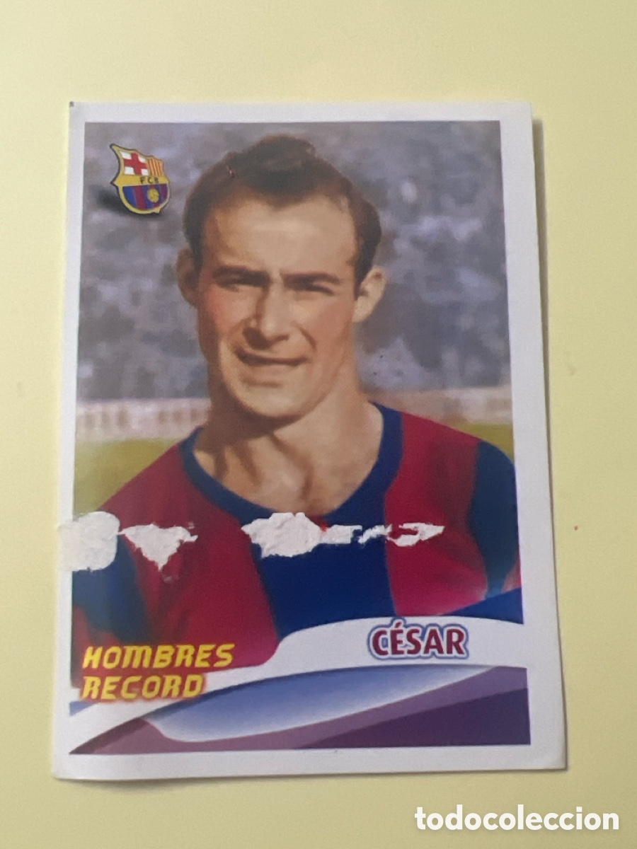 Cromos de f&uacute;tbol: C5627. 2005 2006 05 06 CROMO SIN PEGAR SUPER BAR&Ccedil;A PANINI SPORTS HOMBRES RECORD CESAR N 141