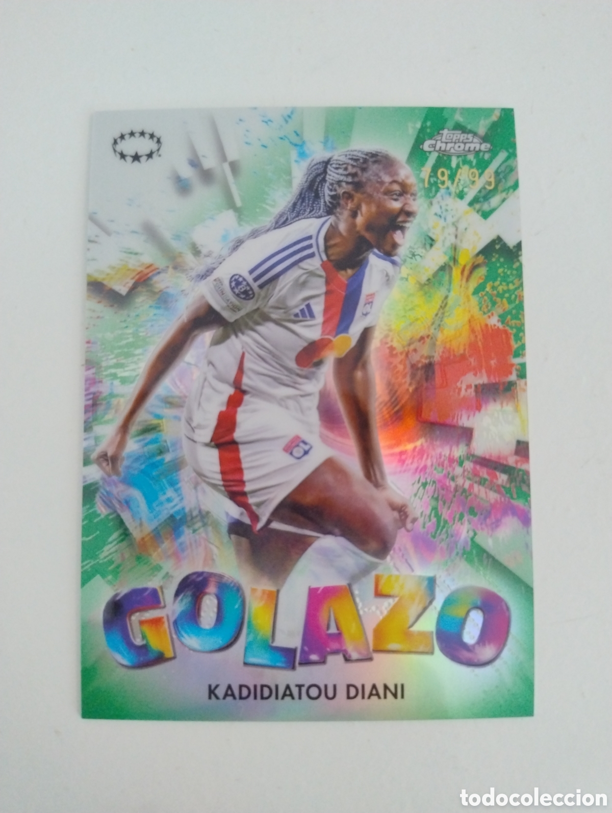 Figurine di Calcio: G-14 - Kadidiatou Diani - Olympique de Lyon - Topps Chrome Golazo 2024 - 2025 Numerada 79 / 99