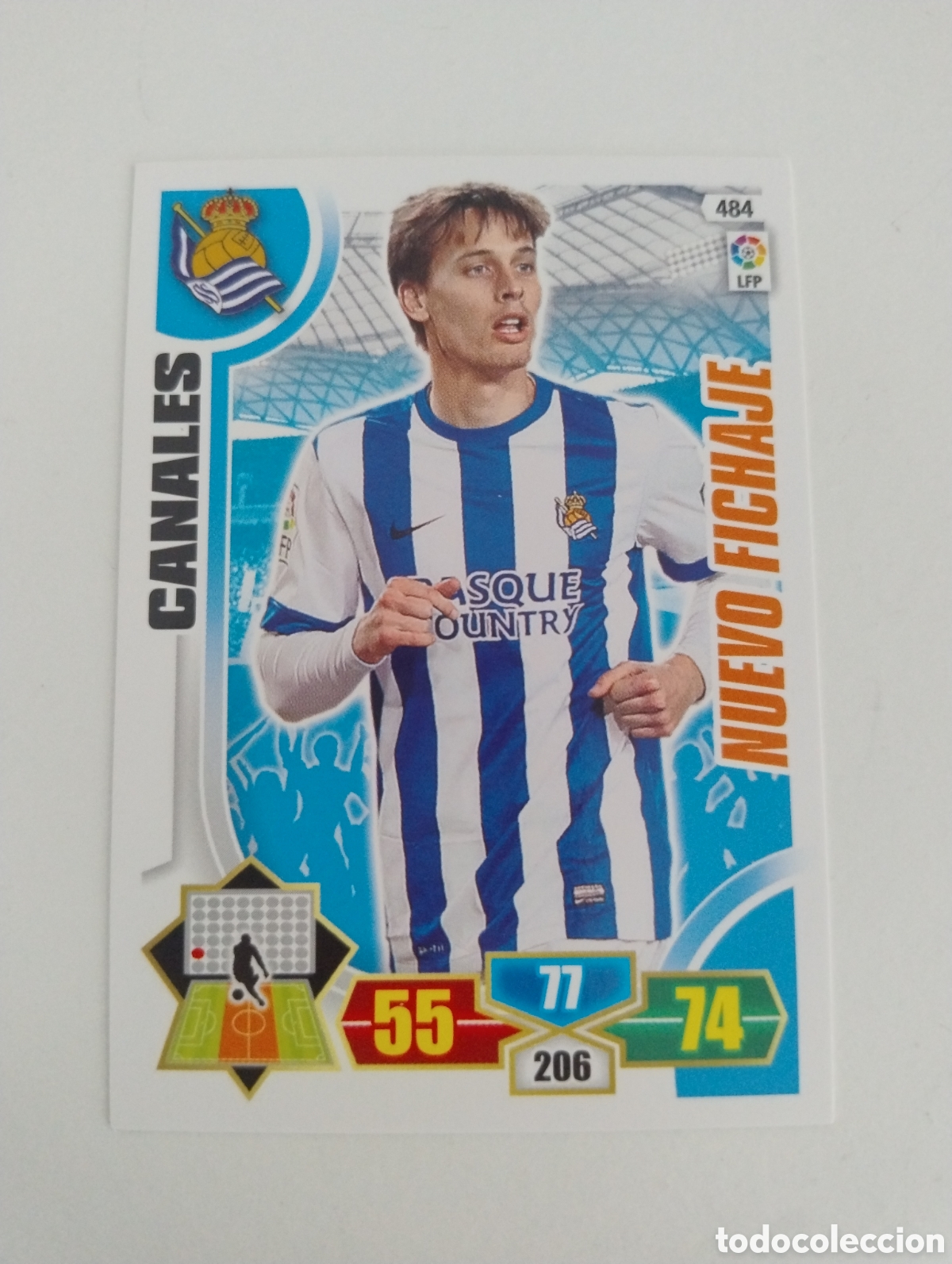 Cromos de f&uacute;tbol: 484 - Caneles - Real Sociedad - Adrenalyn XL Liga 2013 - 2014 Nuevo Fichaje
