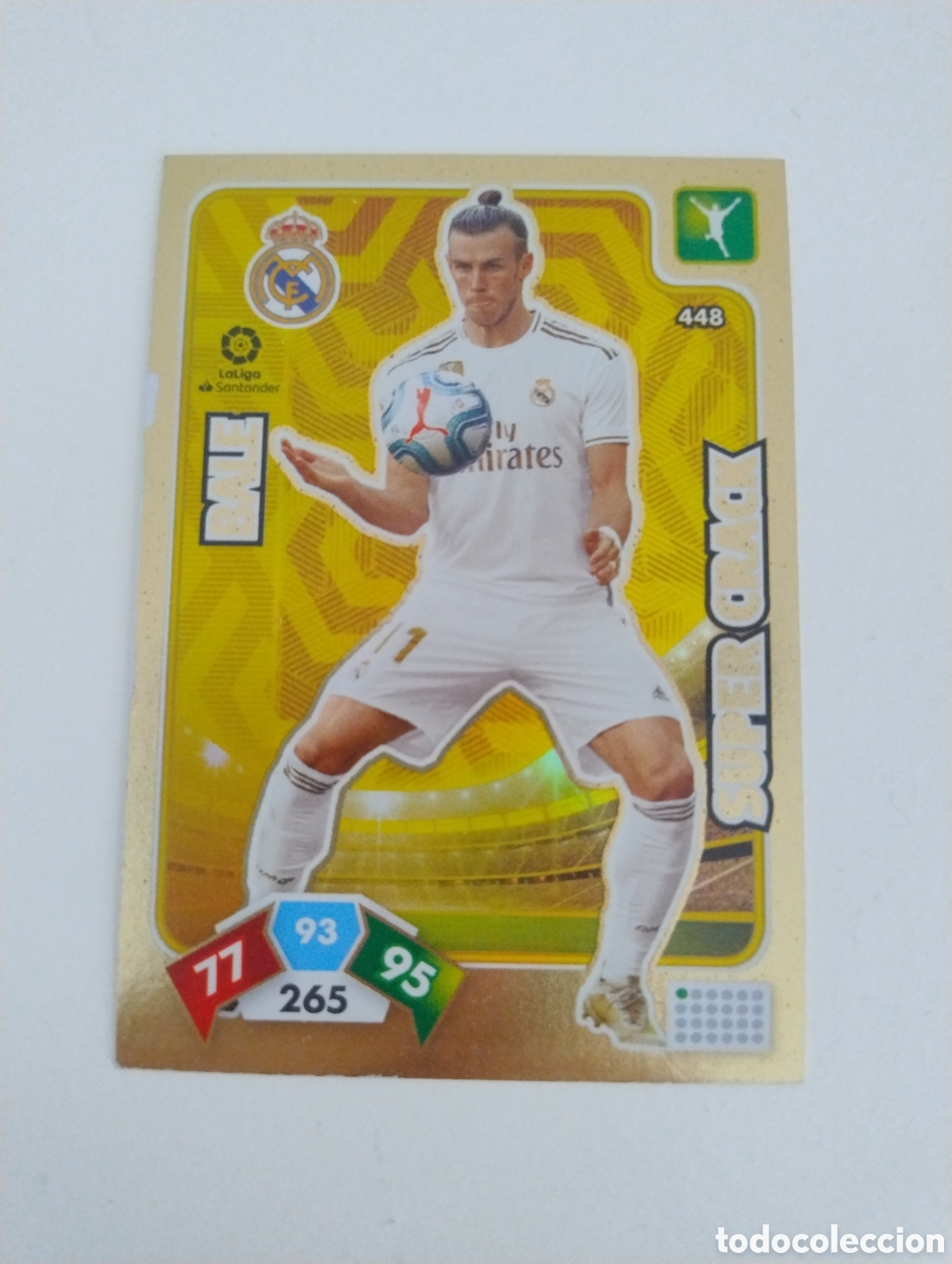 Cromos de f&uacute;tbol: 448 - Bale - Real Madrid - Adrenalyn XL Liga 2018 - 2019 Super Crack
