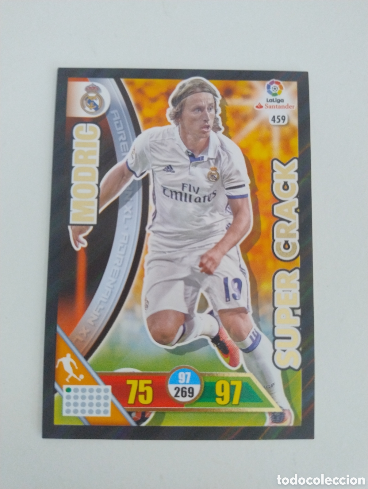 Cromos de f&uacute;tbol: 459 - Modric - Real Madrid - Adrenalyn XL Liga 2016 - 2017 Super Crack