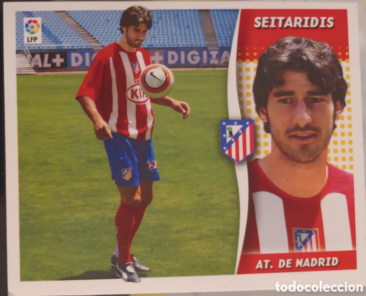 Cromos de f&uacute;tbol: CROMO DE SEITAIRIDIS. C. ATL&Eacute;TICO DE MADRID