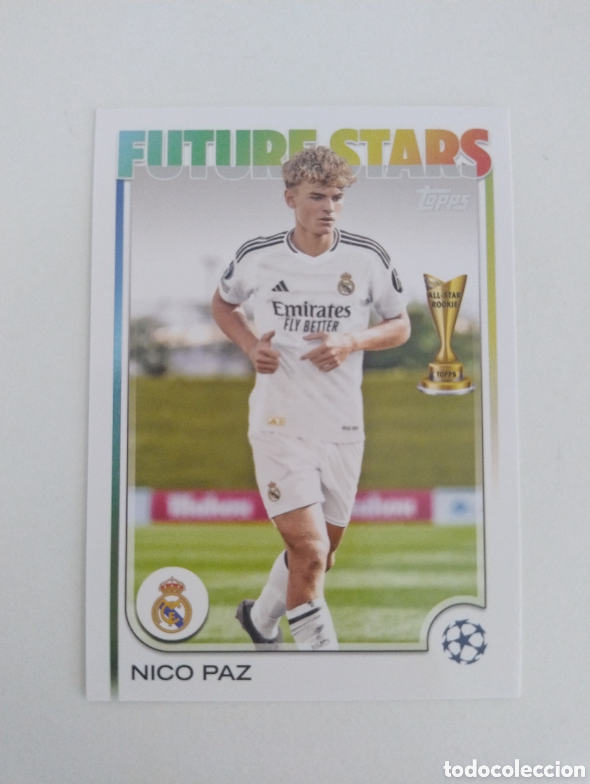 Cromos de f&uacute;tbol: 14 - Nico Paz - Real Madrid - Topps Flagship 2025 Future Stars
