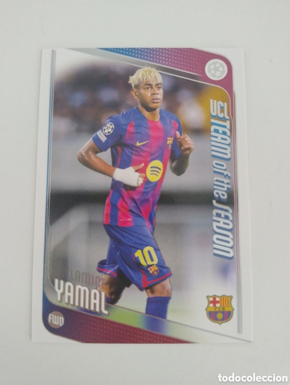 Cromos de f&uacute;tbol: 10 - Lamine Yamal - Barcelona - Topps Flagship 2026 UCL Team of the Season