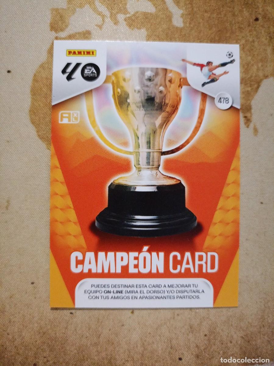 Cromos de f&uacute;tbol: CAMPE&Oacute;N CARD 478 Adrenalyn 2025-26